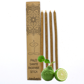 3x Large bâtons d\'encens Palo Santo - Bergamote