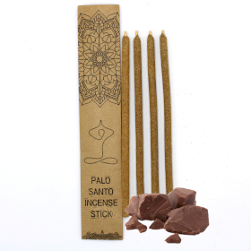 3x Large bâtons d\'encens Palo Santo - Chocolat