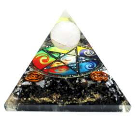 Pyramide Orgonite - Pentagone de Minuit - 70mm