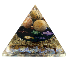 Pyramide Orgonite - Reiki Minuit - 70mm