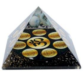 Pyramide Orgonite - Minuit Om Chakra - 90mm