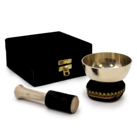 Coffret cadeau bol chantant Laiton - 9cm