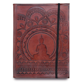 Carnet moyen avec bandoulière - Mandala tibétain