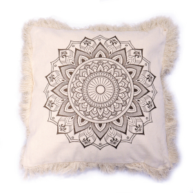 Coussin Lotus Mandala - 60x60cm - bronze