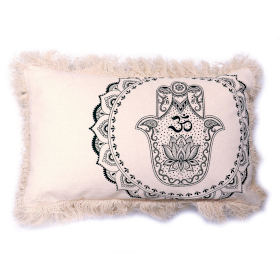 Coussin Mandala Hamsa - 30x50cm - vert