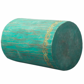 Tabouret Tribal / Table - Albasia - Turquoise