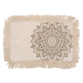 Coussin Lotus Mandala - 30x50cm - bronze