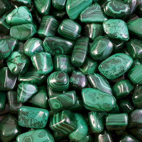 18x Pierres Roulées XL - Malachite