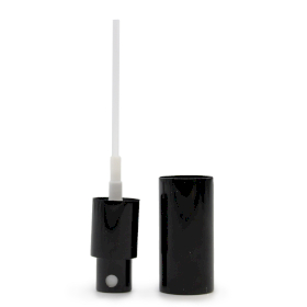 50x Bouchon Pulvérisateur Noir pour Flacons Compte-Gouttes – 18 mm