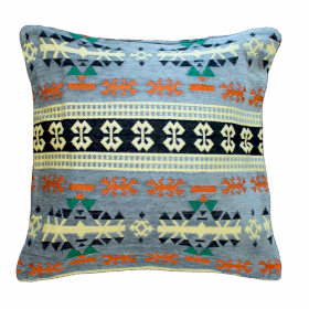 2x Housse de Coussin Kilim - Anthracite