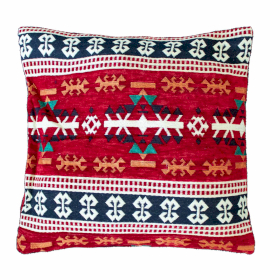 2x Housse de Coussin Kilim - Rouge