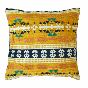 2x Housse de Coussin Kilim - Jaune