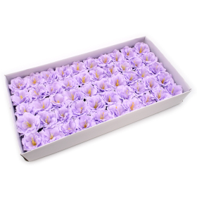 50x Fleur de Savon Artisanal - Petite Pivoine - Violet