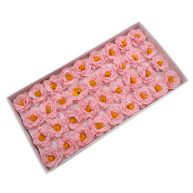 36x Fleur de Savon Artisanale - Camélia - Rose Clair