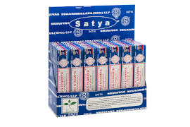 42x Pack - Encens Satya Nagchampa 15 Gms dans une Boîte de Présentation