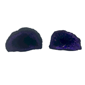 Géodes de calsite colorées - Black Rock - Violet