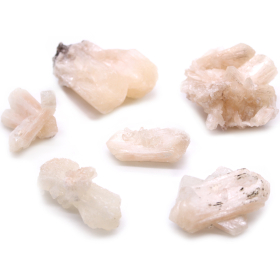 6x Combinaison de Stilbite et Appophyllite 20-30mm