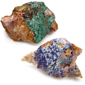 Spécimens Minéraux - Azurite Malachite (environ 20 pièces)