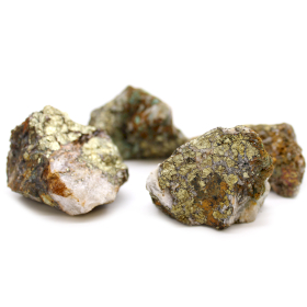 Spécimens minéraux - Chalcopyrite (environ 35 à 66 pièces)
