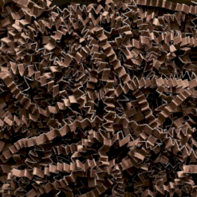 Frisure de Papier ZigZag  de Luxe - Chocolat (1KG)