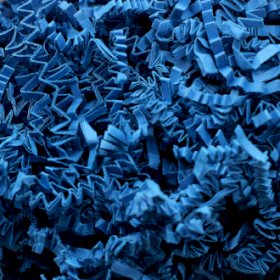 Frisure de Papier ZigZag  de Luxe - Bleu (1KG)