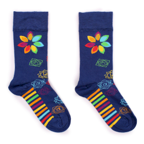 3x Chaussettes Bambou Hop Hare (36-40) - Chakra Arc-en-ciel