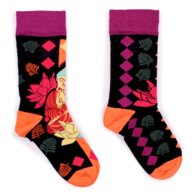 3x Chaussettes Bambou Hop Hare (36-40) - Bouddha Rose & Lotus