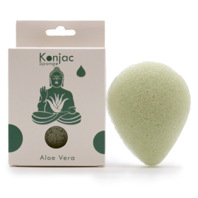 6x Éponge Konjac en forme de Goutte- Aloe Vera - Cicatrisant