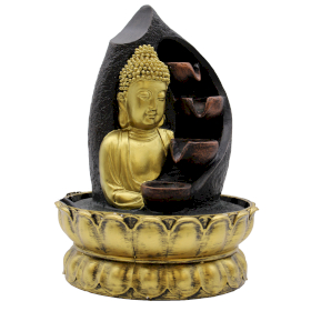 Fontaine de Table - 30cm - Bouddha Doré & Pots Verseurs