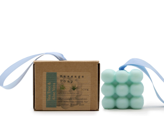 3x Savons de Massage emballés dans une boîte - Tea Tree & Aloe Vera