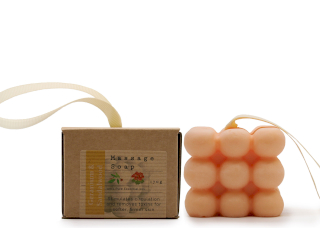 3x Savon de Massage emballés dans une boîte - Géranium et Bois de santal