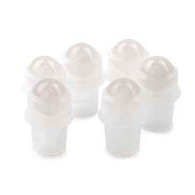 10x Embout Roll-on Pierre Précieuse pour Flacon 5ml - Quartz de roche