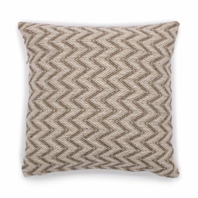 2x Housse de Coussin Classique - Chevron Large Gris - 40x40cm