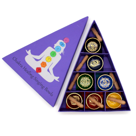 Coffret Cadeau Bols Chantants - Chakra Pyramide