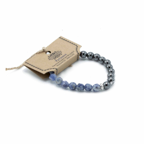 3x Bracelets Pierres Précieuses Facettes Magnétique - Sodalite