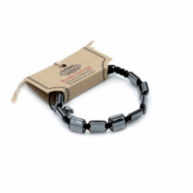 3x Bracelets Shamballa Hématite Magnétique - Double Cuboïdes