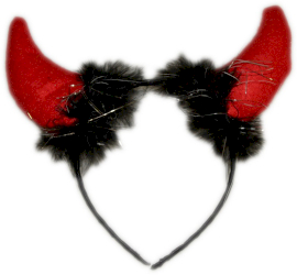 12x Bandeaux Cheveux de fête- Diable / Cornes de Taureau