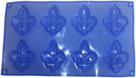 Moule en Silicone - Huit formes fleur de lys