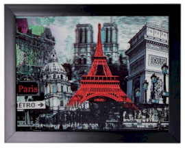 Cadre 3D 34x44cm - Vacances Parisiennes
