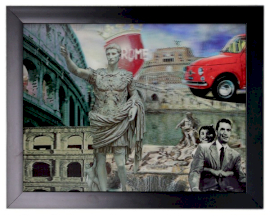Cadre 3D 34x44cm - Vacances Romaines