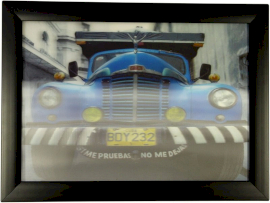 Cadre 3D 25x35cm - Camion Cubain
