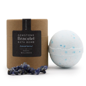 4x Bombe de Bain avec Bracelet en Pierres Précieuses - Sodalite