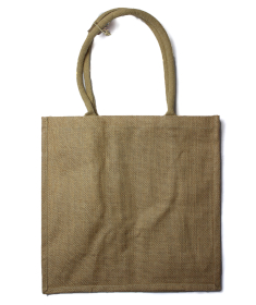 Grand Sac de Shopping en Jute avec porte-bouteilles