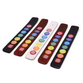 12x Porte-Encens Chakra de Couleurs assorties