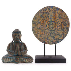 Set Feng Shui Bouddha - Mandala - Bleu