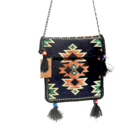 Sac de Festival Kilim - Bleu marine