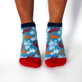 3x Socquettes  en Bambou Hop Hare M/L (41-46) - Fleurs Mandala