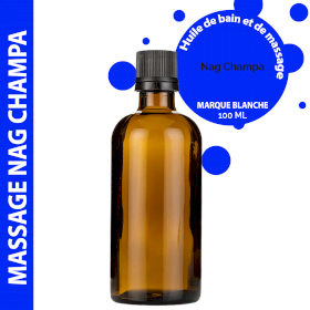 10x Huile de Massage Nag Champa - 100 ml - Marque blanche