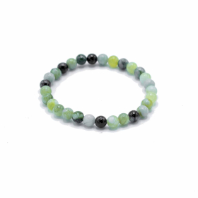 4x Bracelet de Manifestation en Pierres Précieuses - Jade Olive - Guérison