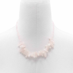 Collier de Pierres Précieuses - Quartz Rose